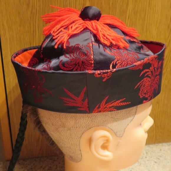 Child's Oriental Chinese Style Costume Hat Halloween Dress Up (K516) - Picture 3 of 6